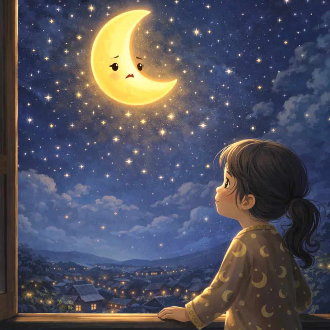 The Little Moon  Who Was Afraid of the Dark.