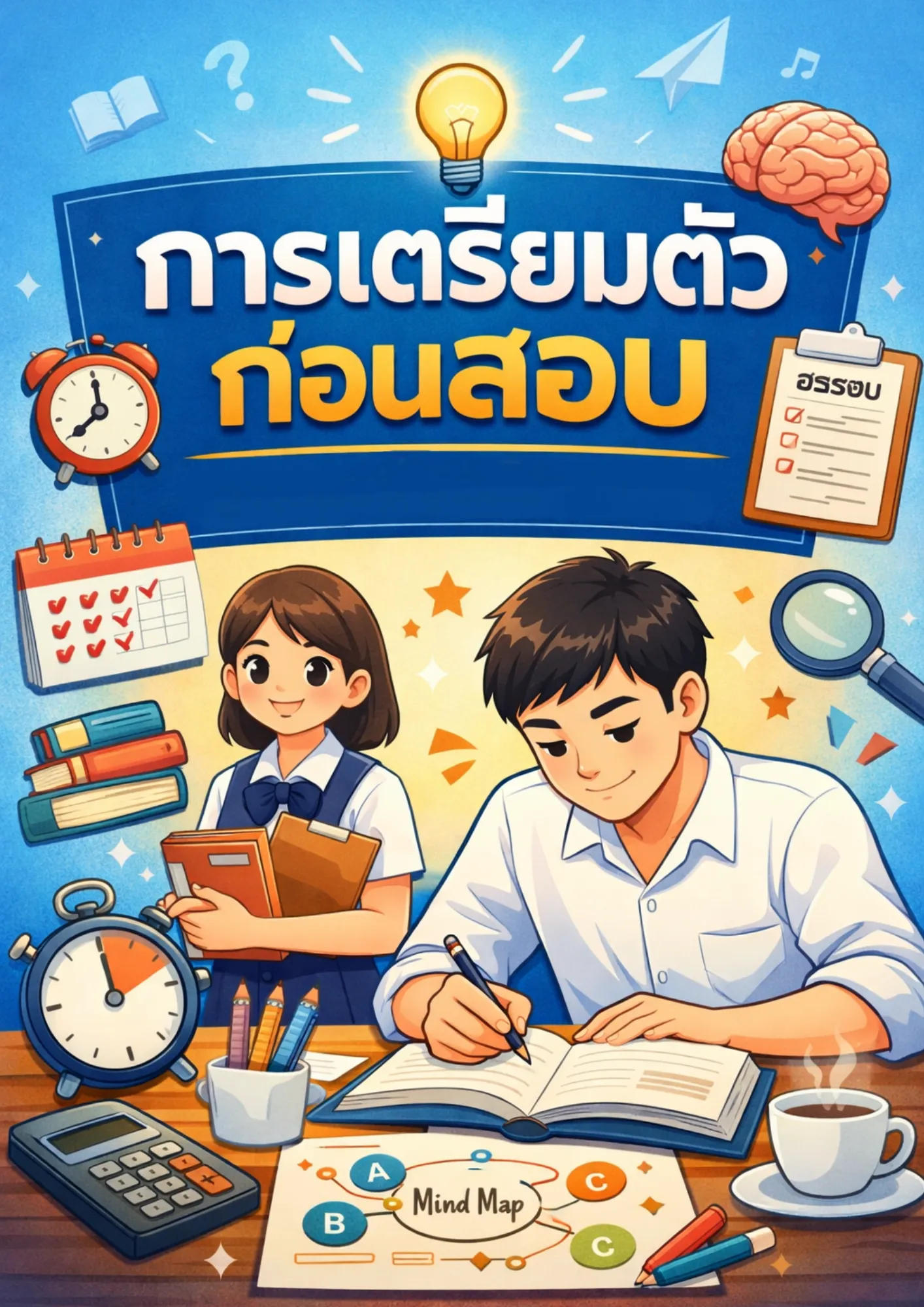 การเตรียมตัวก่อนสอบ